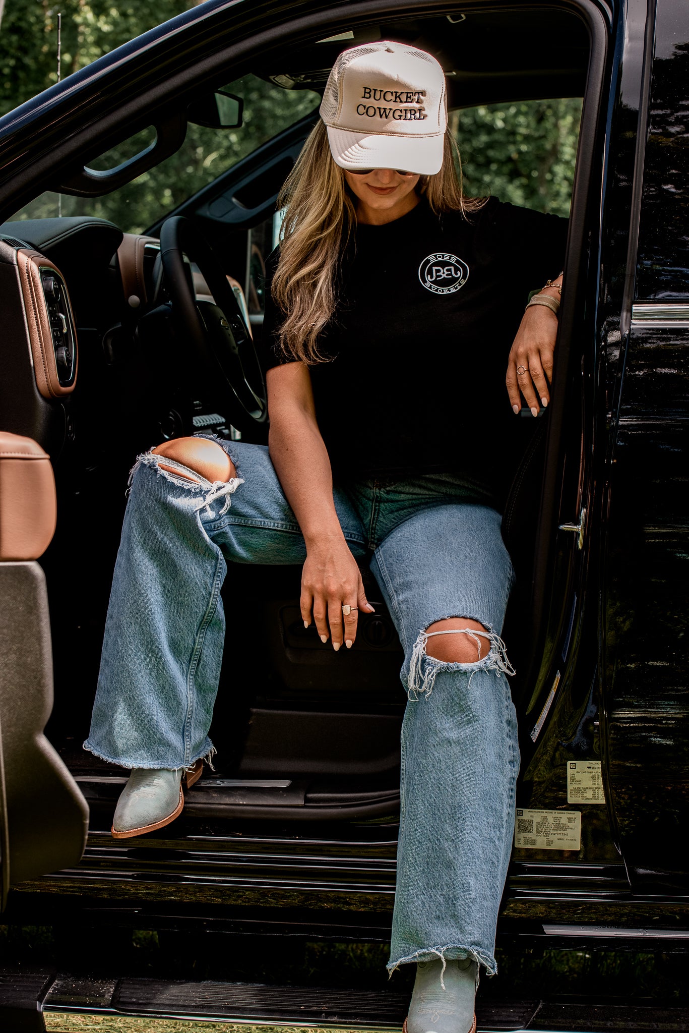 BOSS Badge Cropped Tee