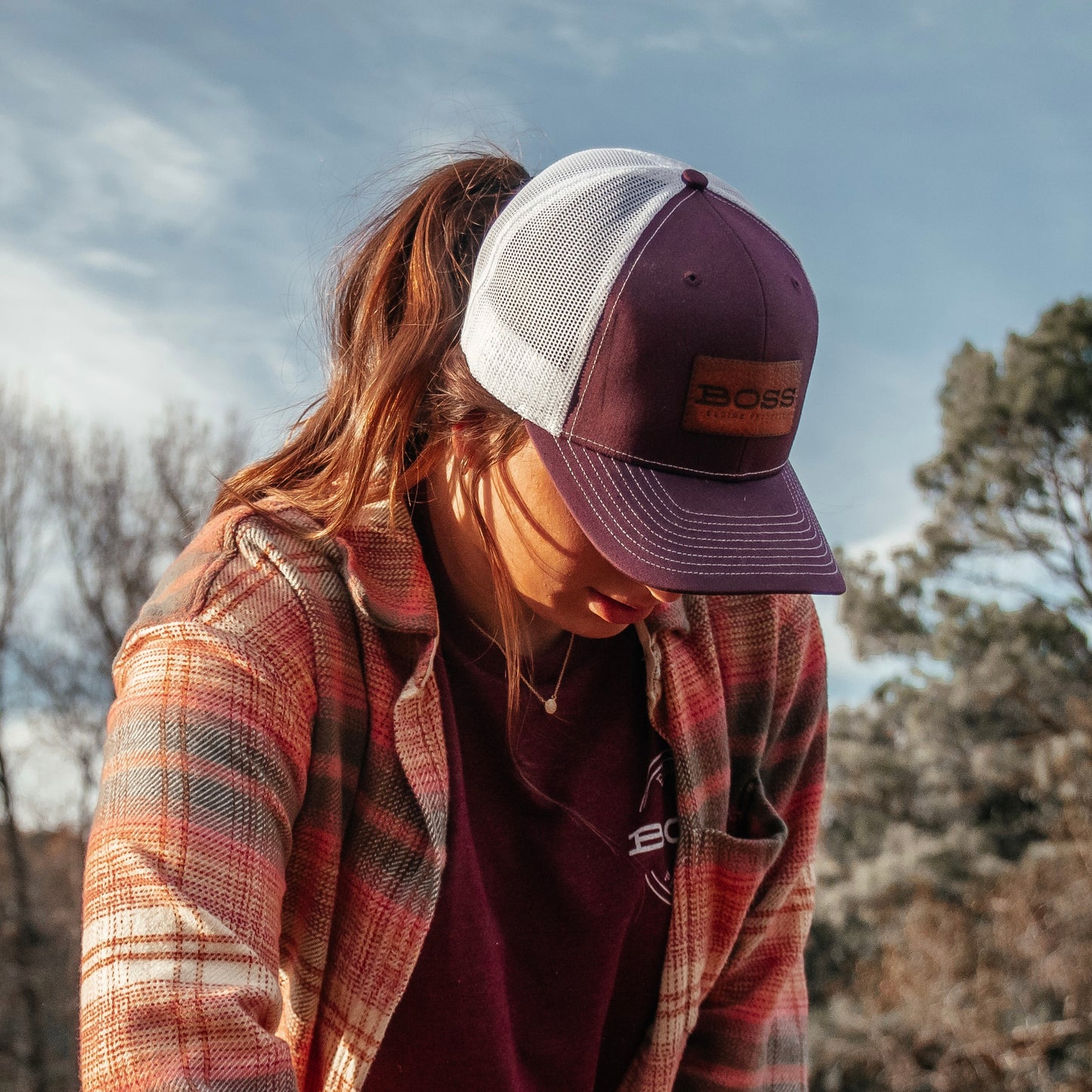 Boss™ Leather Patch Hat