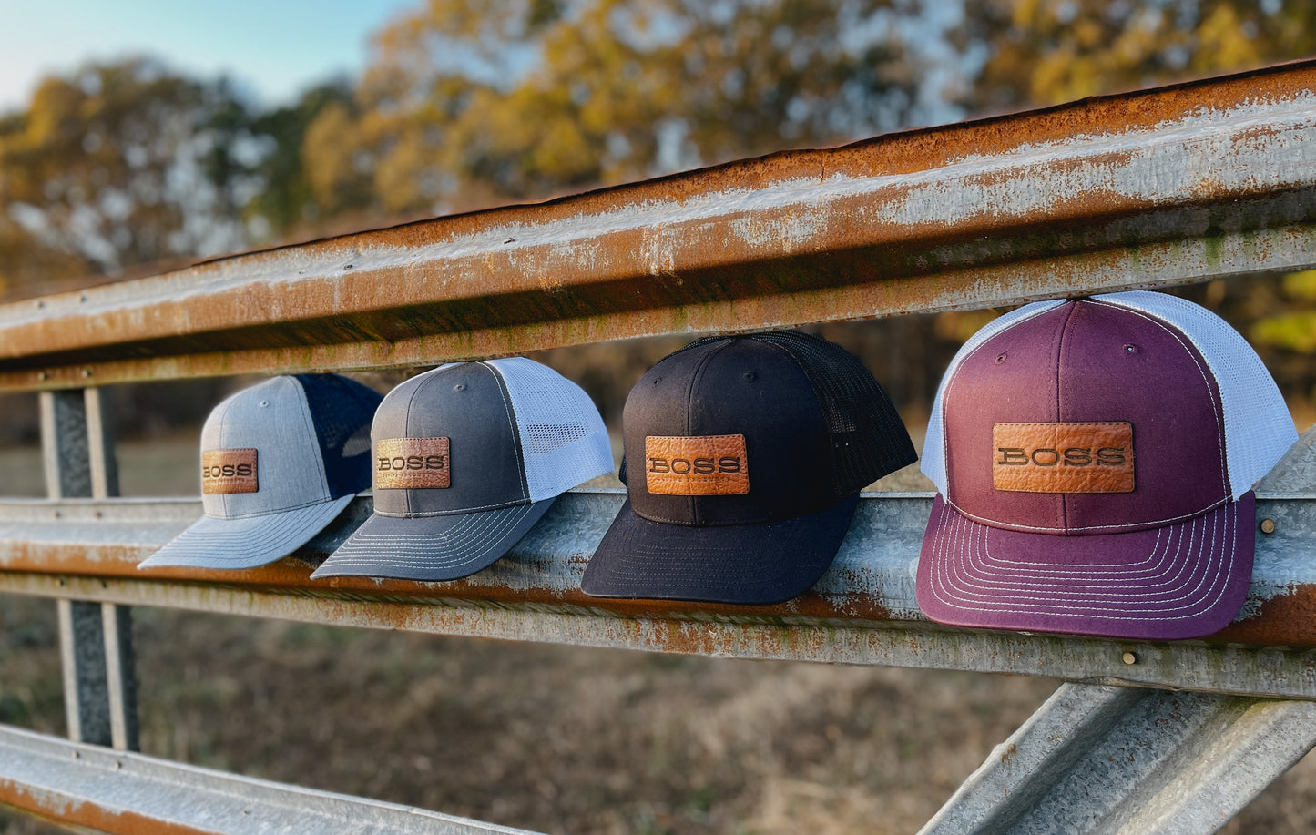 Boss™ Leather Patch Hat