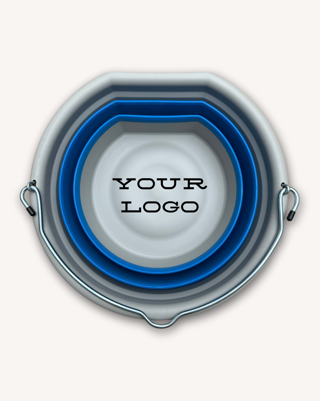 BOSS™ Bucket - Blue/Gray + Your Custom Logo