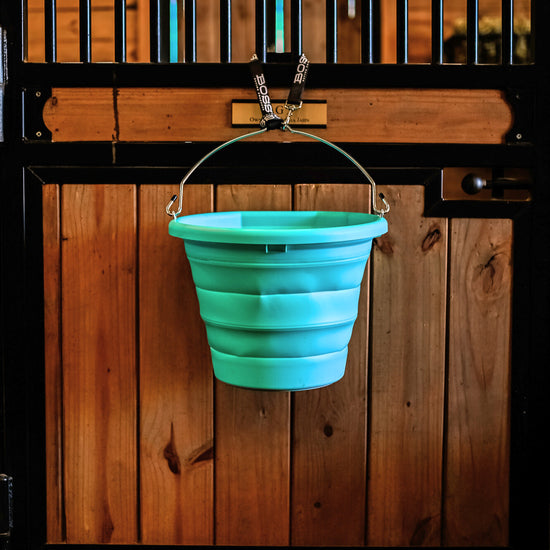 Boss Bucket Collapsible Horse Bucket for Water, Feed, & More - Teskeys